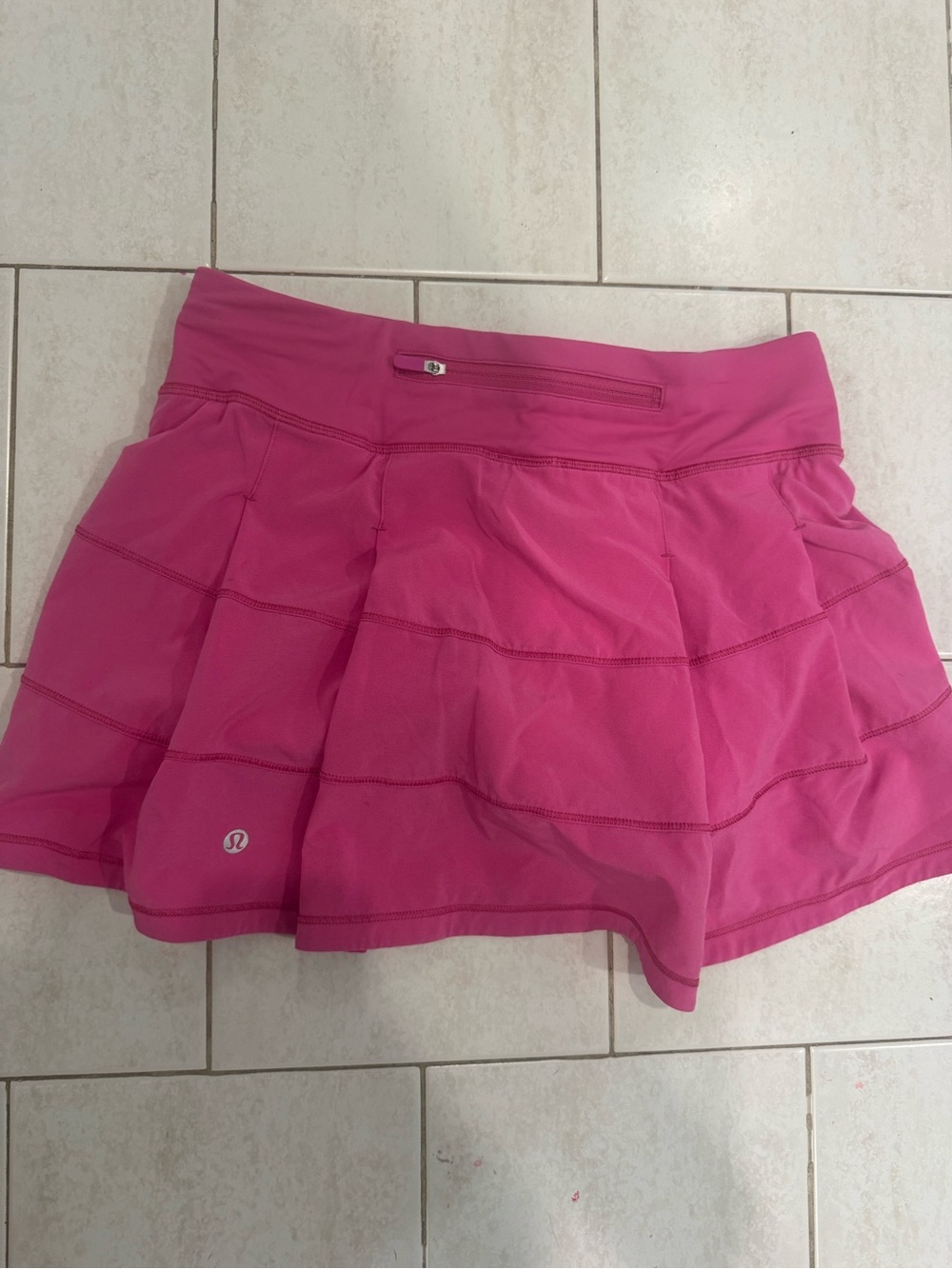 lululemon Hot Pink Athletic Skirt with Logo Detail